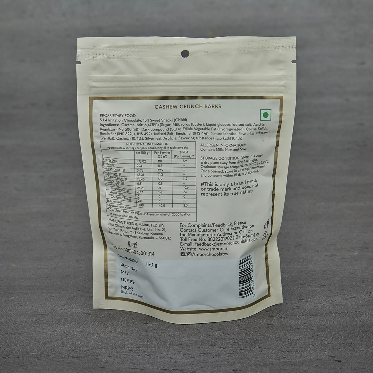 Cashew crunch Barks - 150gm