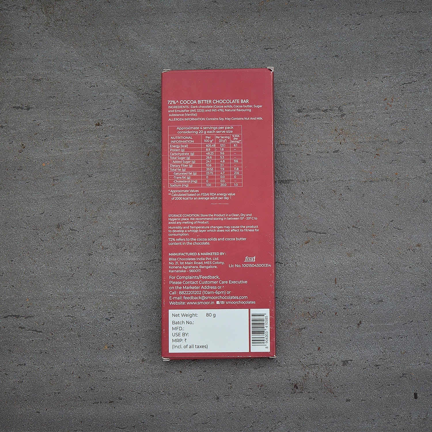 True Classics 72% Extra Dark