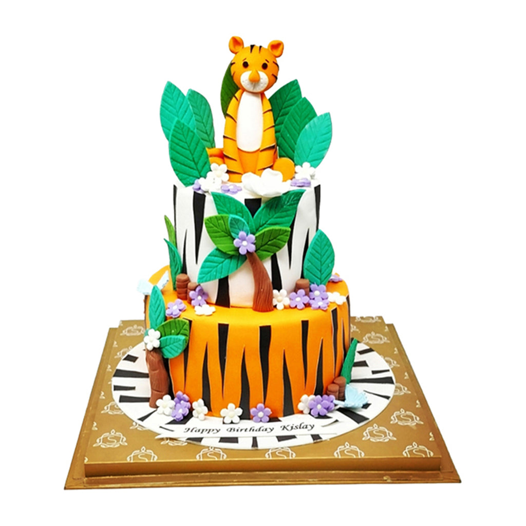 Tiger Themed Cake