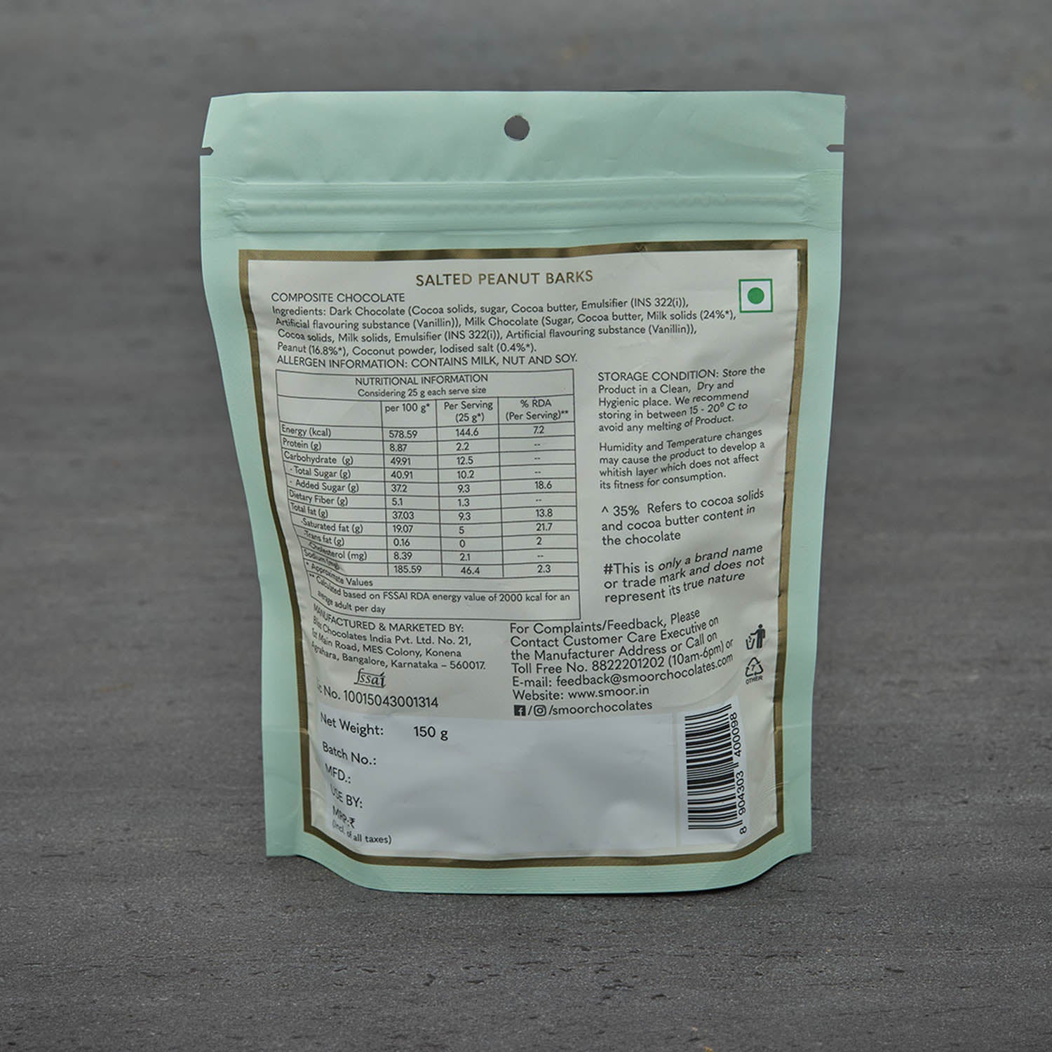Salted Peanut Barks - 150g