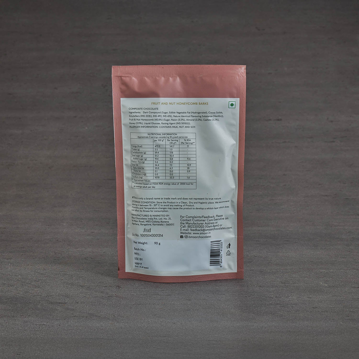 Fruit and Nut Honeycomb Barks