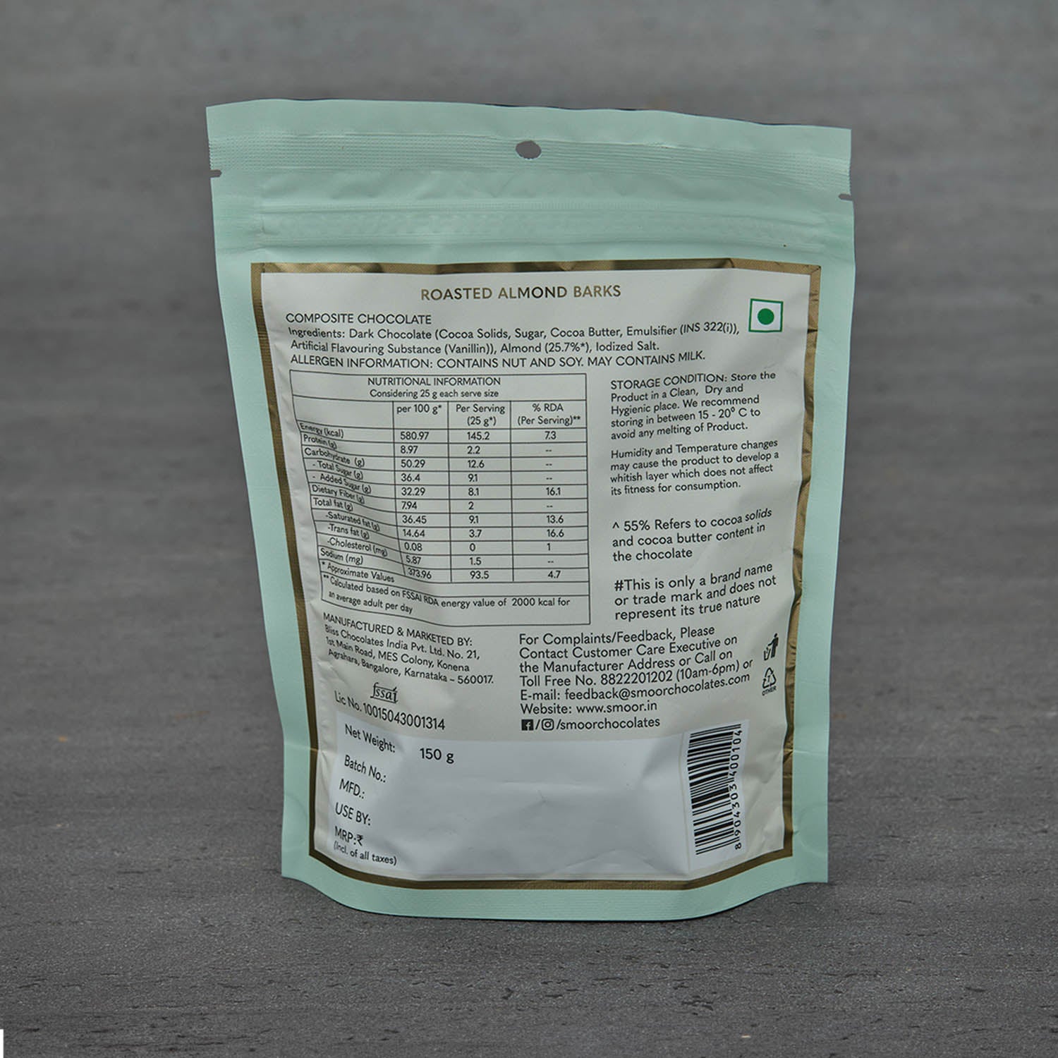 Roasted Almond Barks - 150g