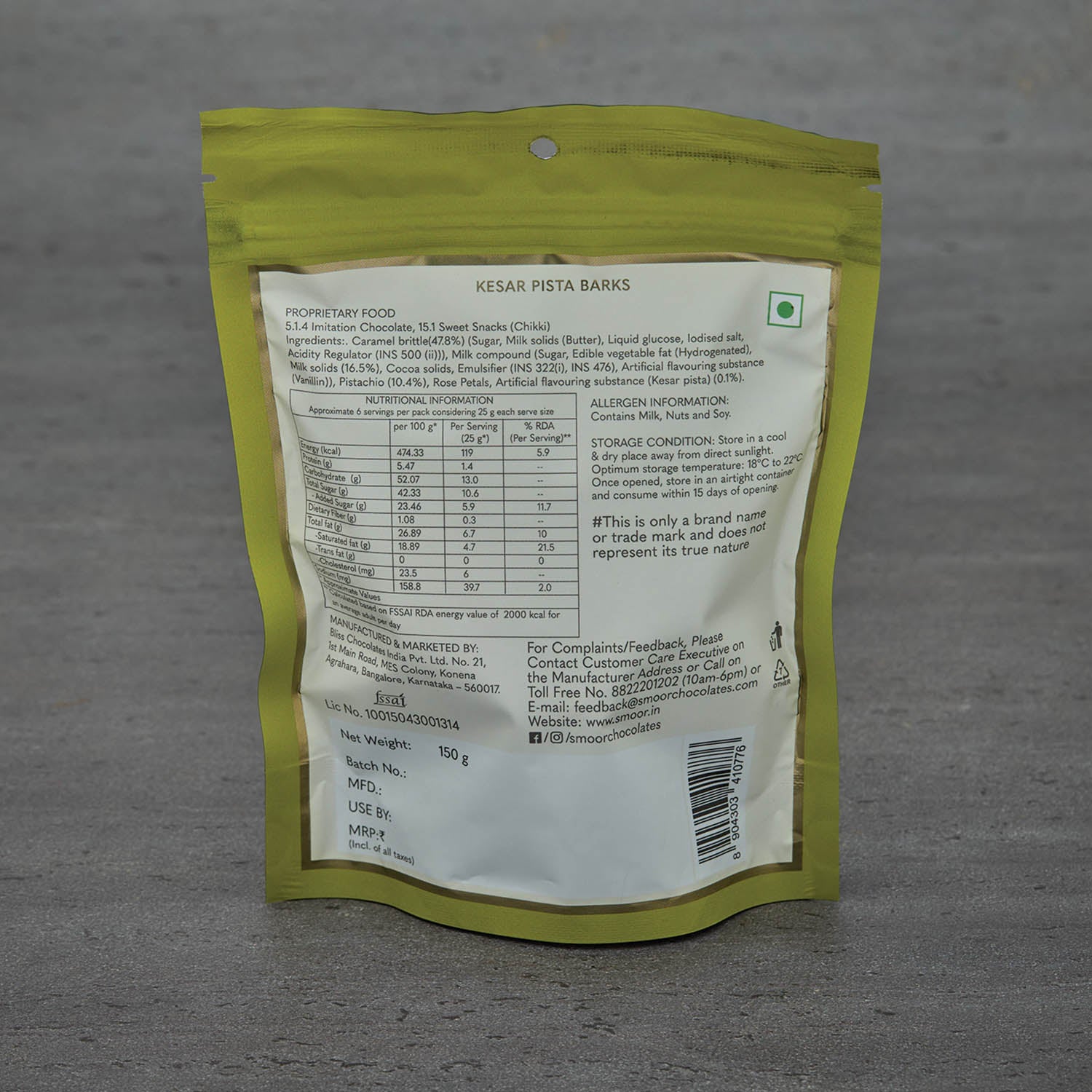 Kesar Pista Barks -150gm