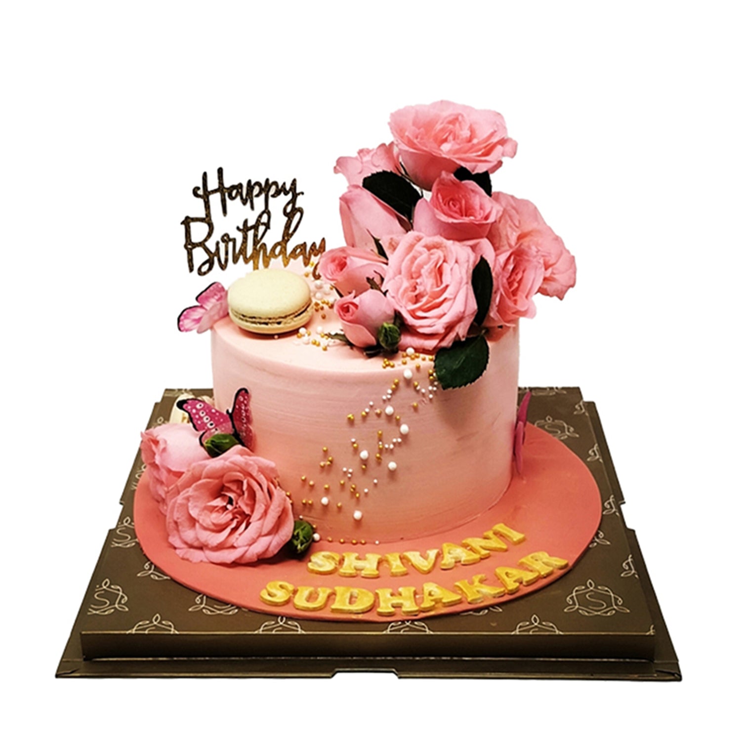 Pink Roses Cake