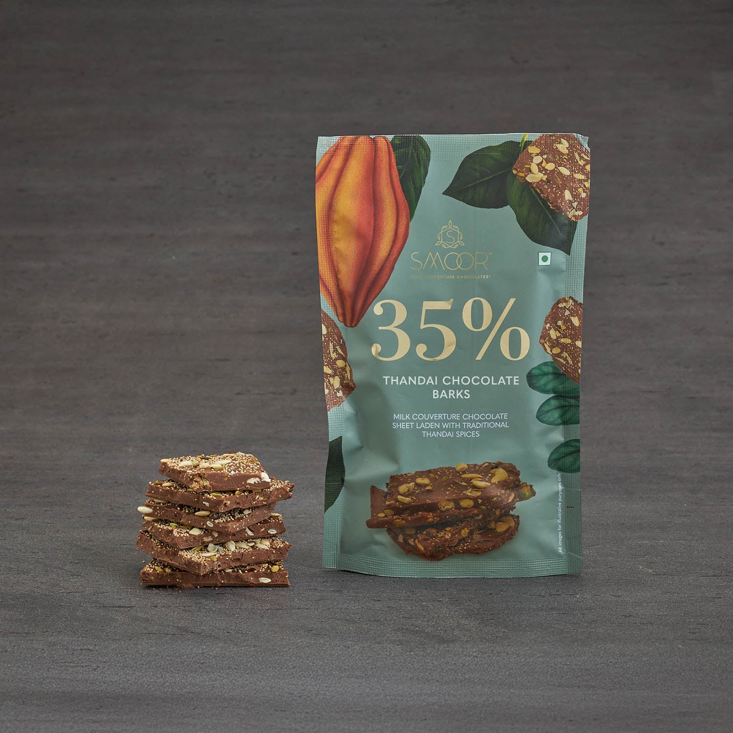 35% Thandai Chocolate Barks