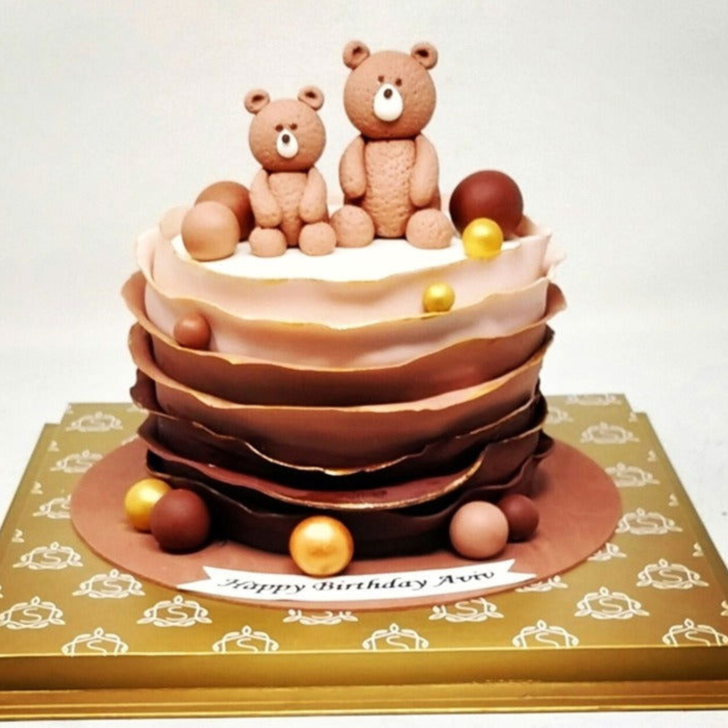 Brown Teddy bear Cake