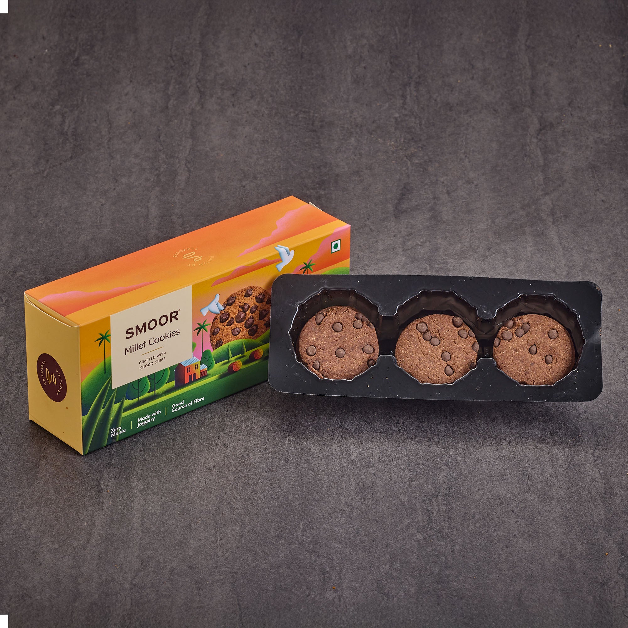 Chocochip Millet Cookies