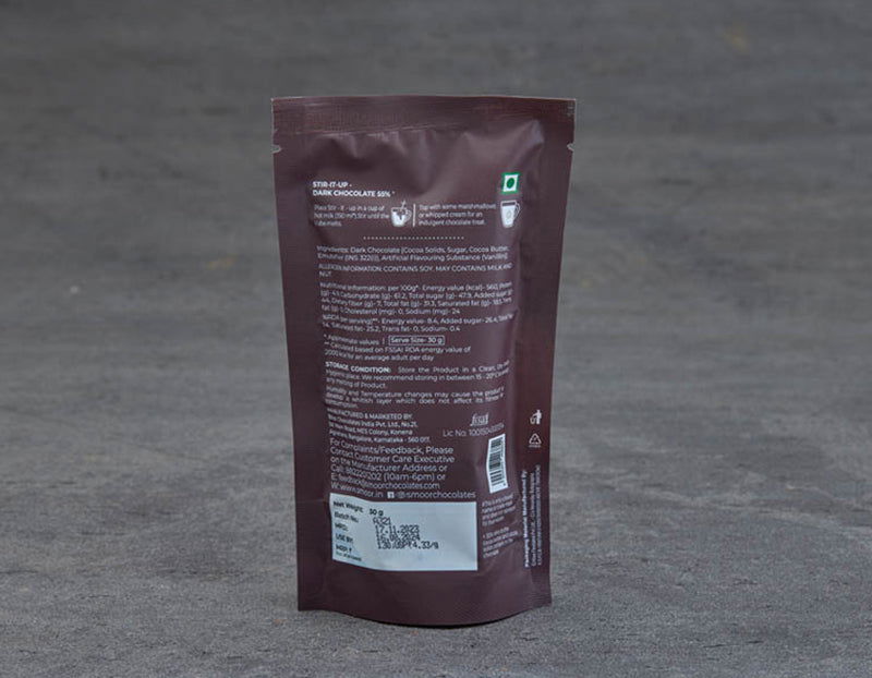 Hot Chocolate 55% Dark - Stir it Up - Smoor
