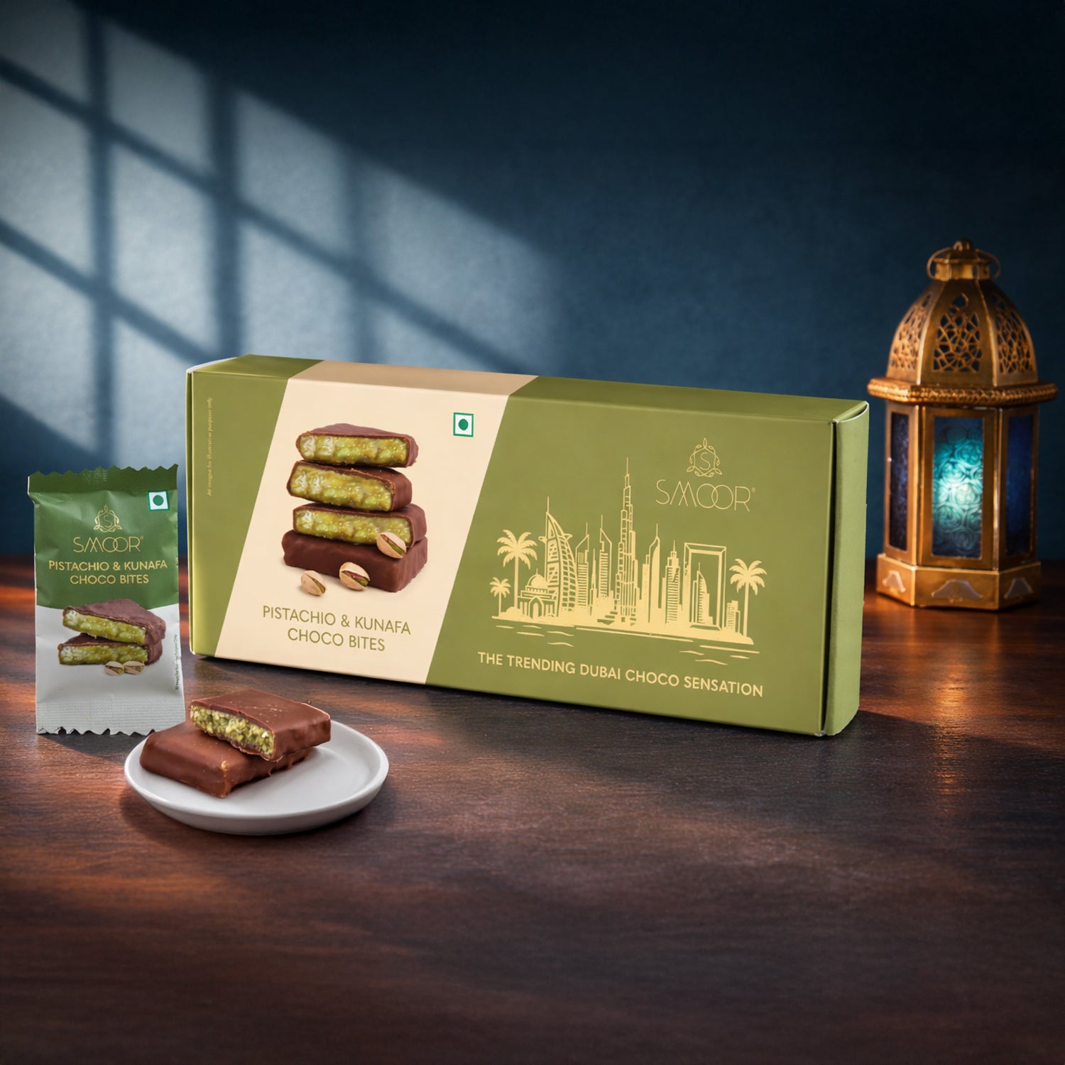 PISTACHIO & KUNAFA CHOCO BITES PACK OF 8