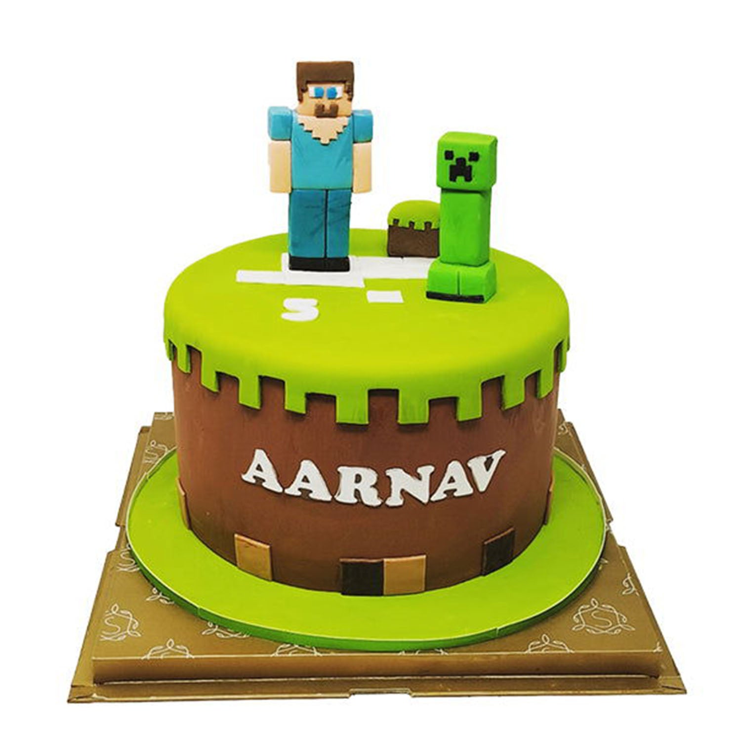 Mine Craft Theme Cake