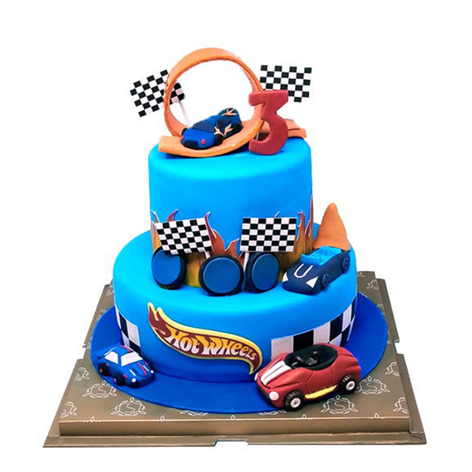 Hot Wheels cake