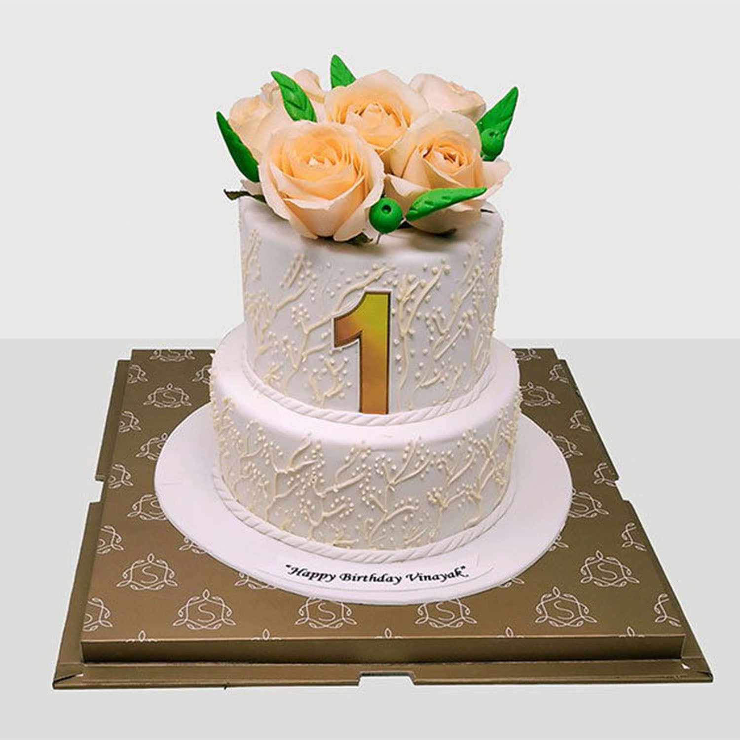 2 Tier Flower Cake
