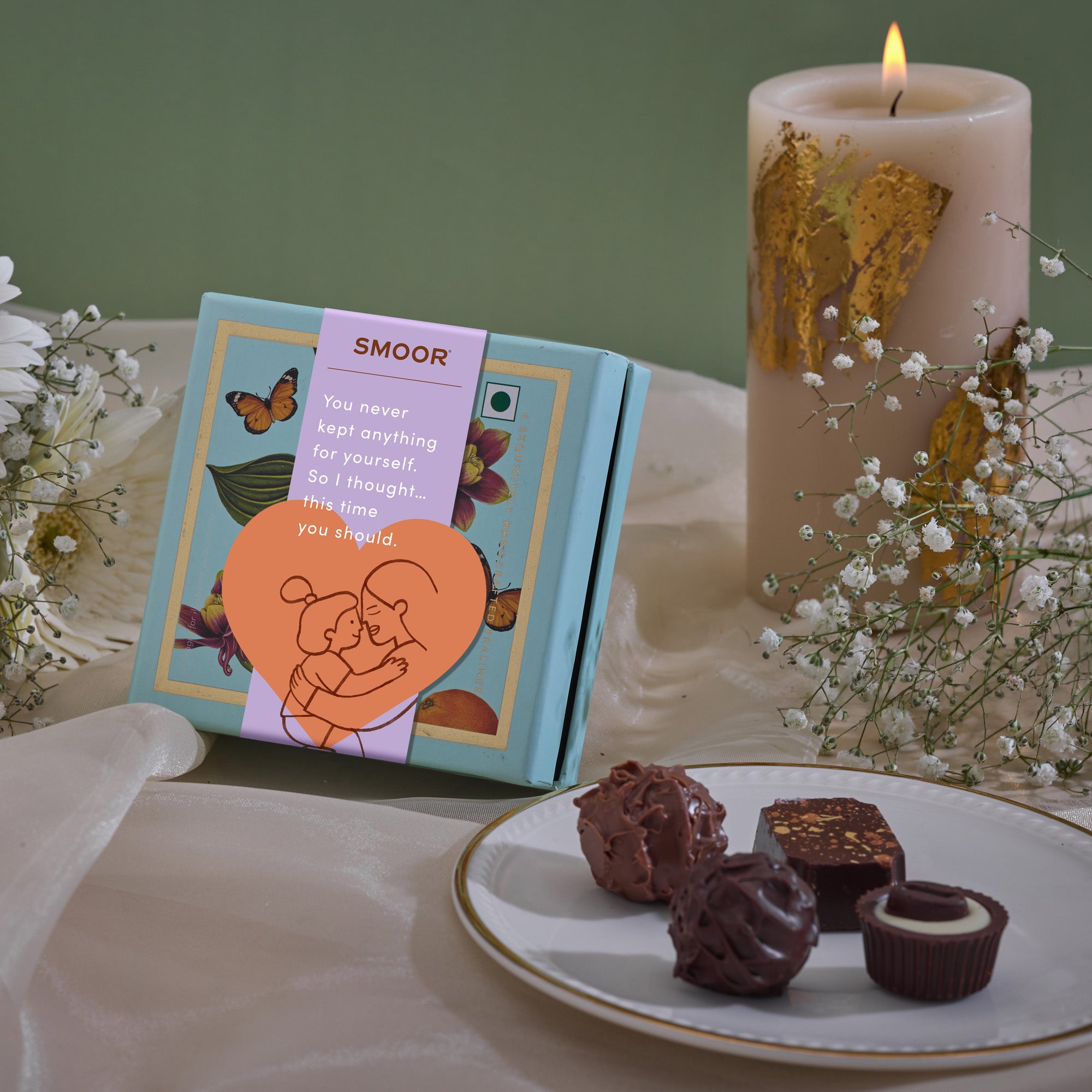 Luxury Couverture Chocolates (Box of 4)