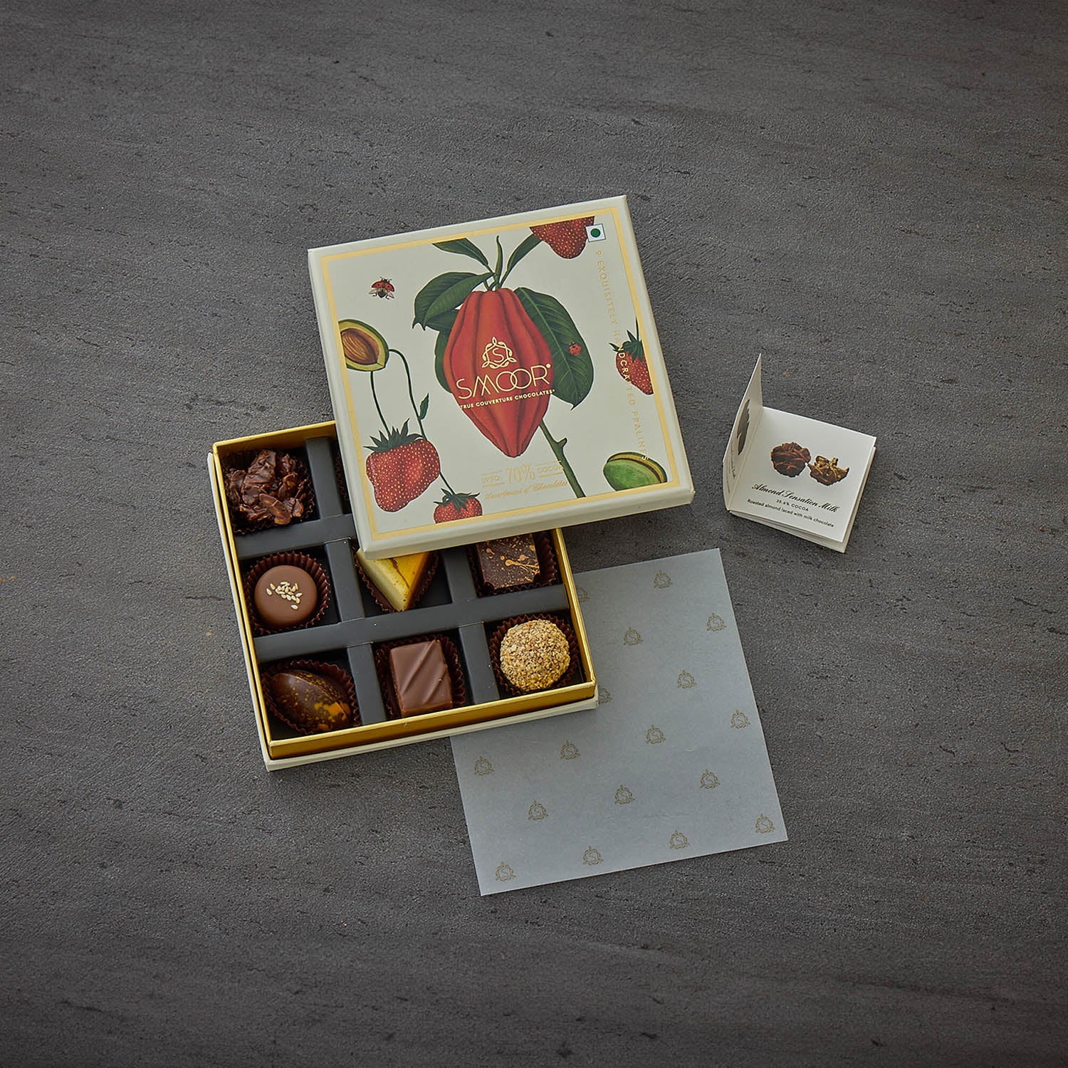 Luxury Couverture Chocolates (Box of 9)
