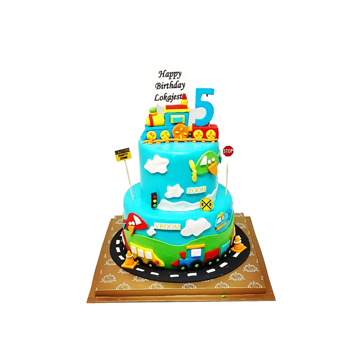 Transportation Party Cake