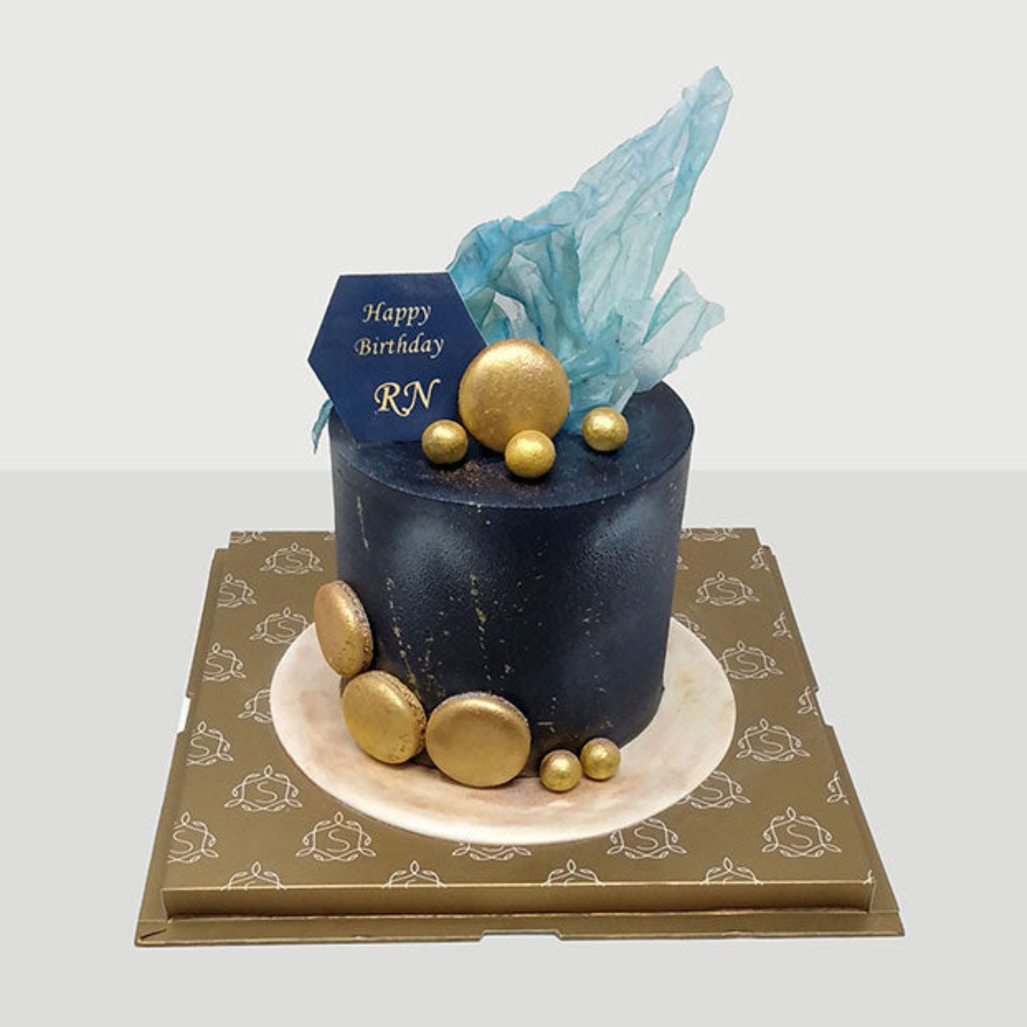 Galaxy Macaron Cake