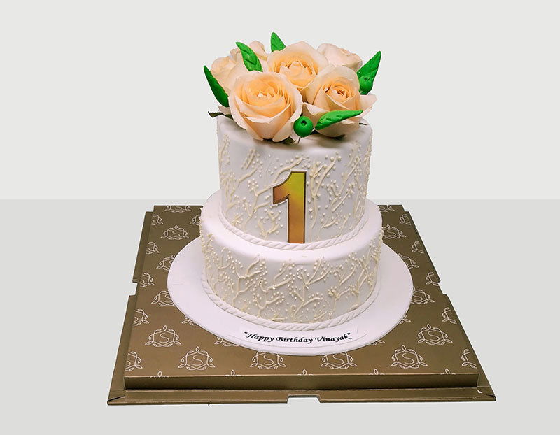 2 Tier Flower Cake - Smoor