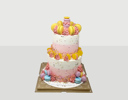 2 Tier Macaron Cake - Smoor