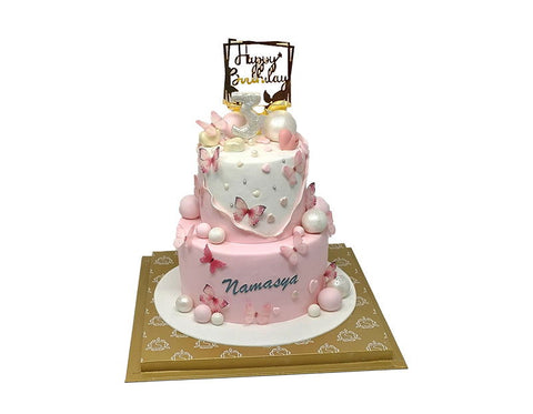 2 Tier Pink theme cake - Smoor