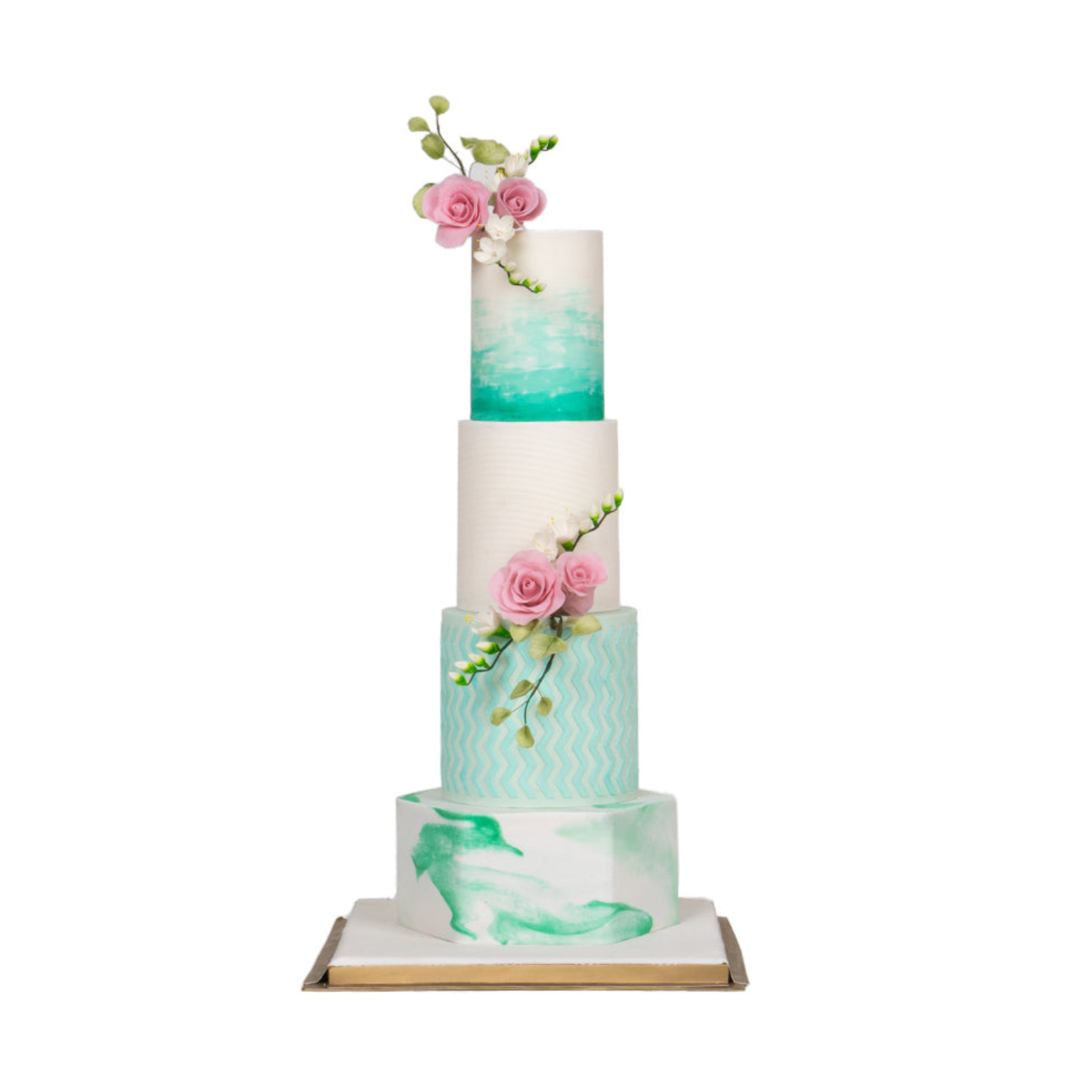 Turquoise Ombré Cake