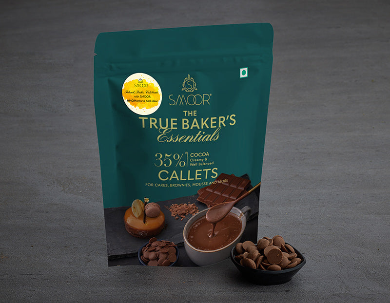 True Baker's Baking Chocolate Callets - Milk Chocolate (35% Cocoa)