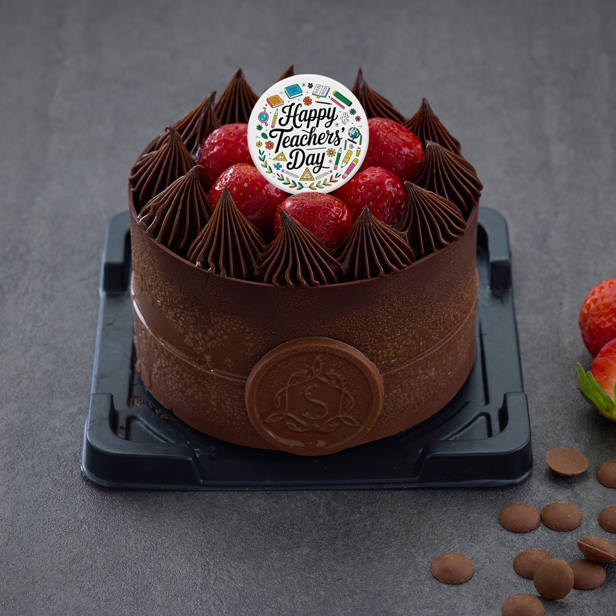 Belgian Ganache Strawberry Cake