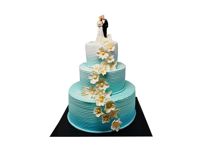 Blue Wedding Cake - Smoor