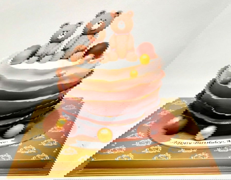 happy teddy day cake