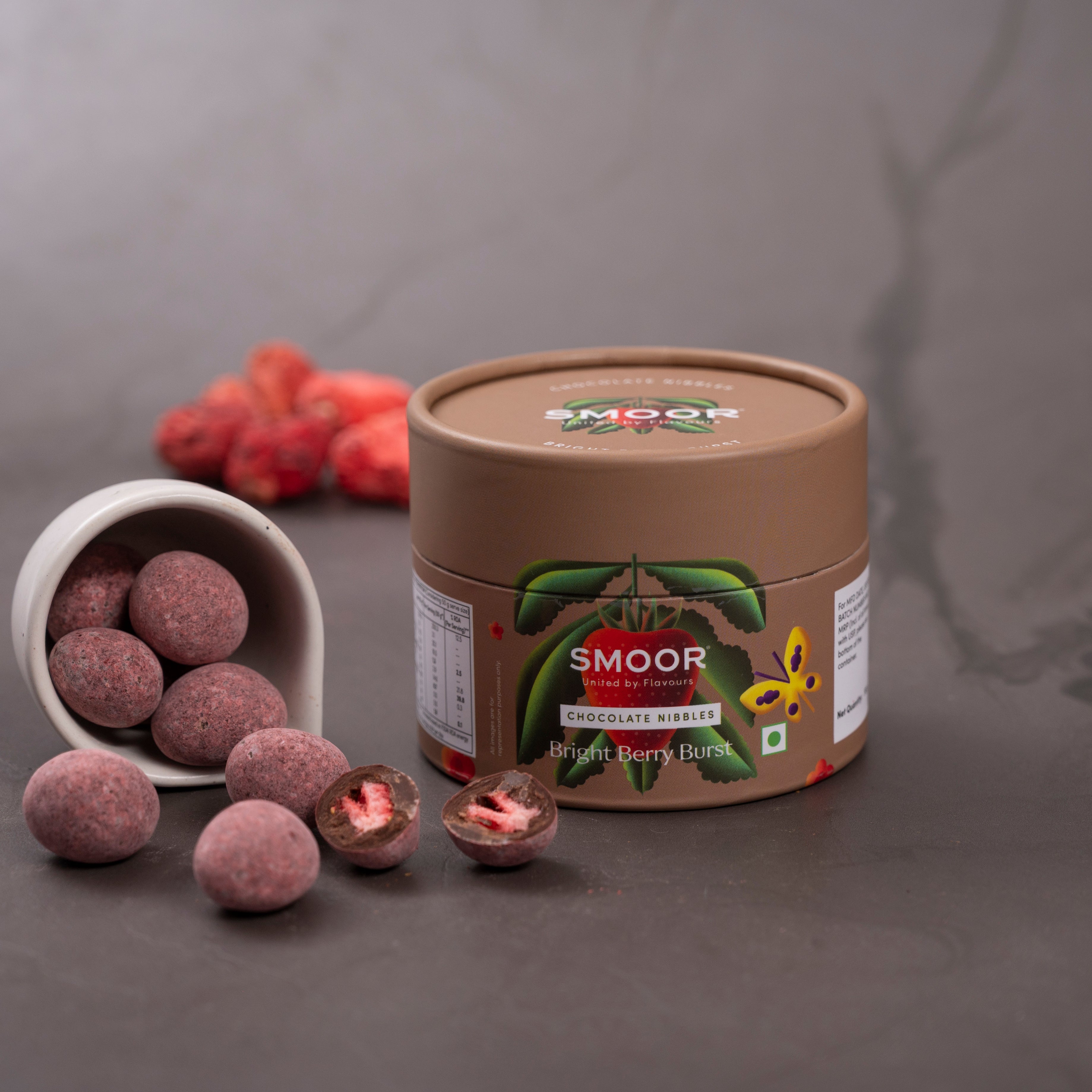 Bright Berry Burst Chocolate Nibbles