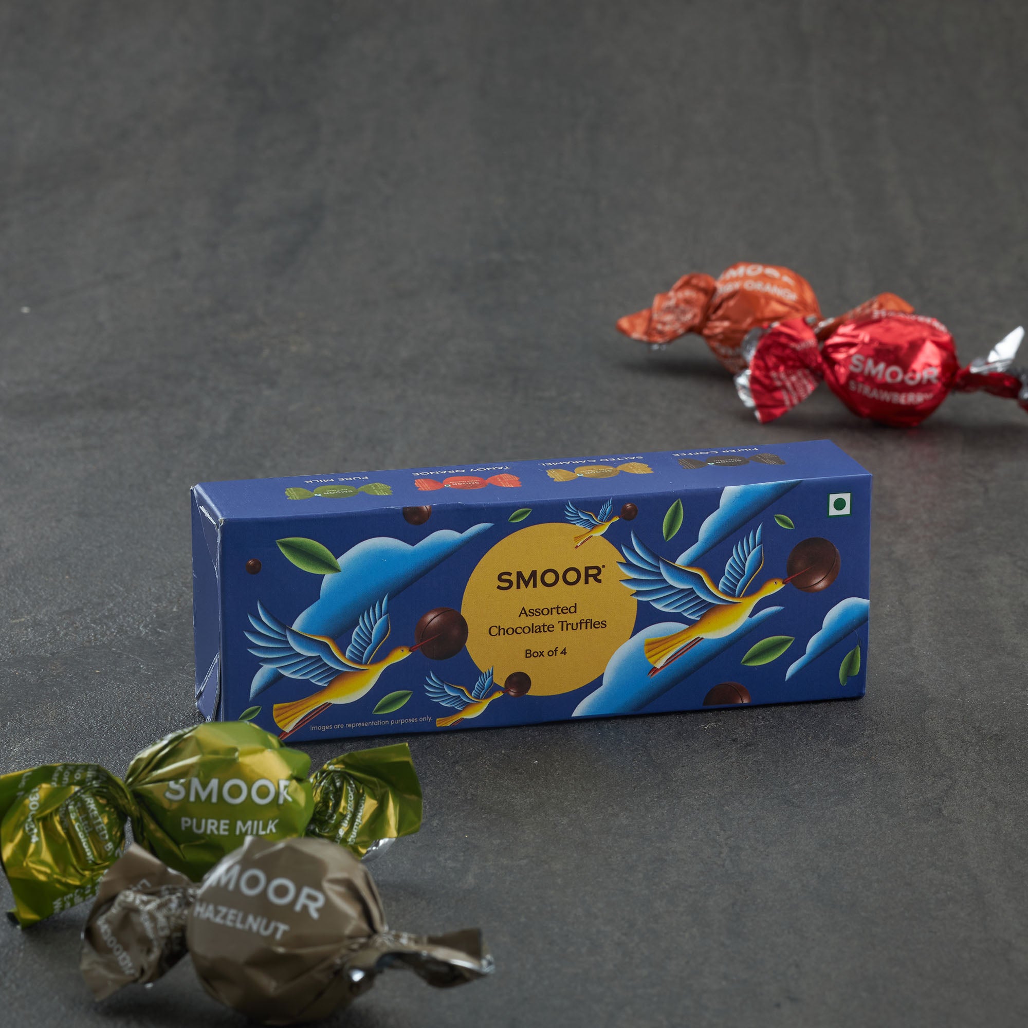 Assorted Chocolate -Truffles Box of 4