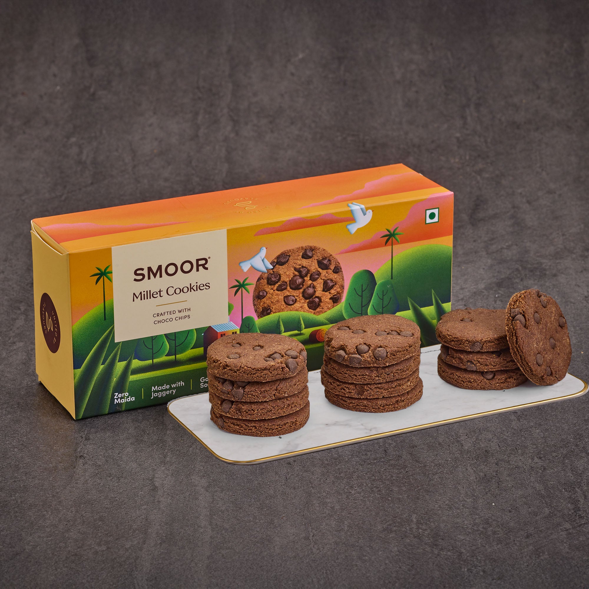 Chocochip Millet Cookies