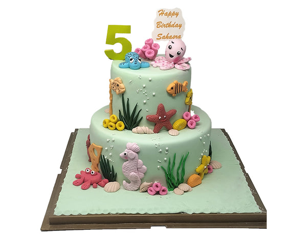 Underwater Sea Creatures Cake