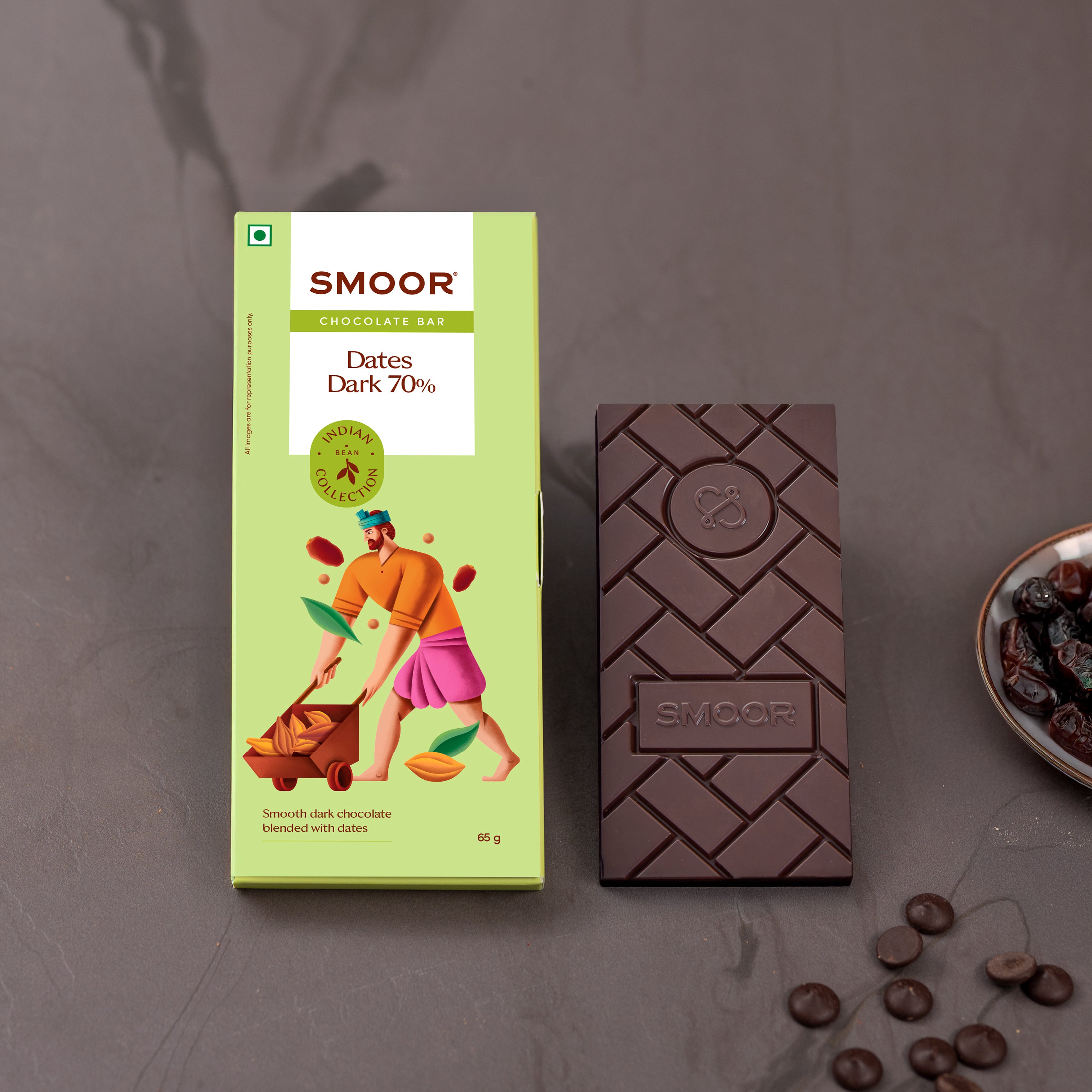 Dates 70% Dark True Cocoa Bar