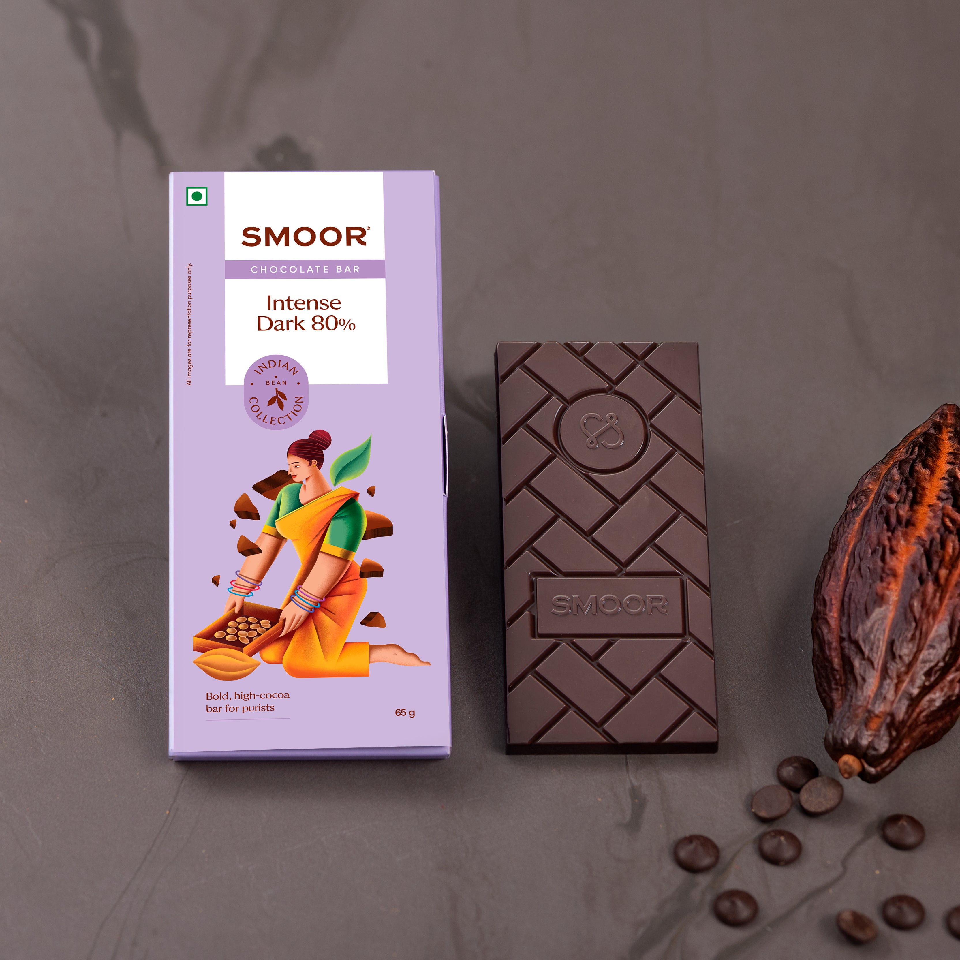 Intense Dark 80% True Cocoa Bar