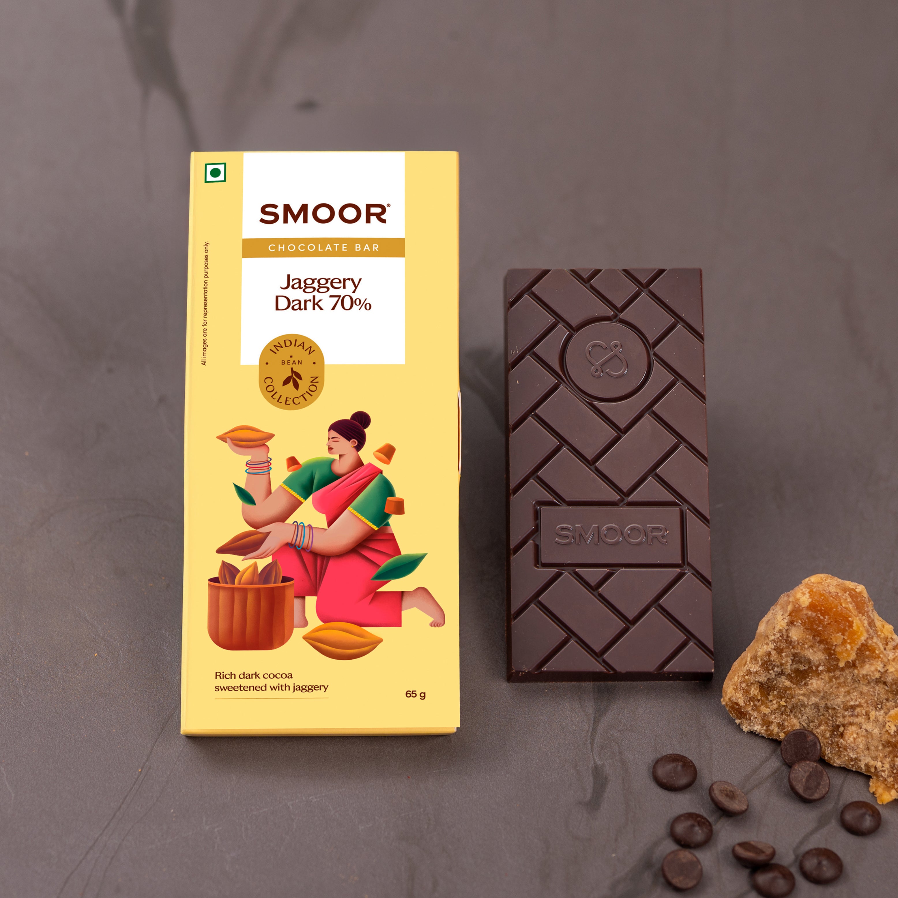 Jaggery Dark 70% True Cocoa Bar