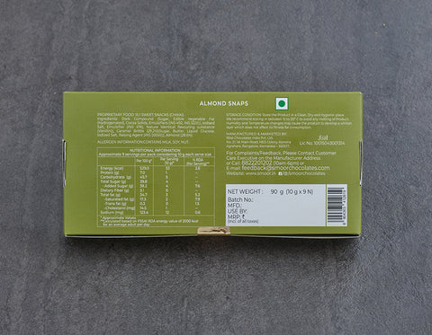 Almond Snaps Box of 9