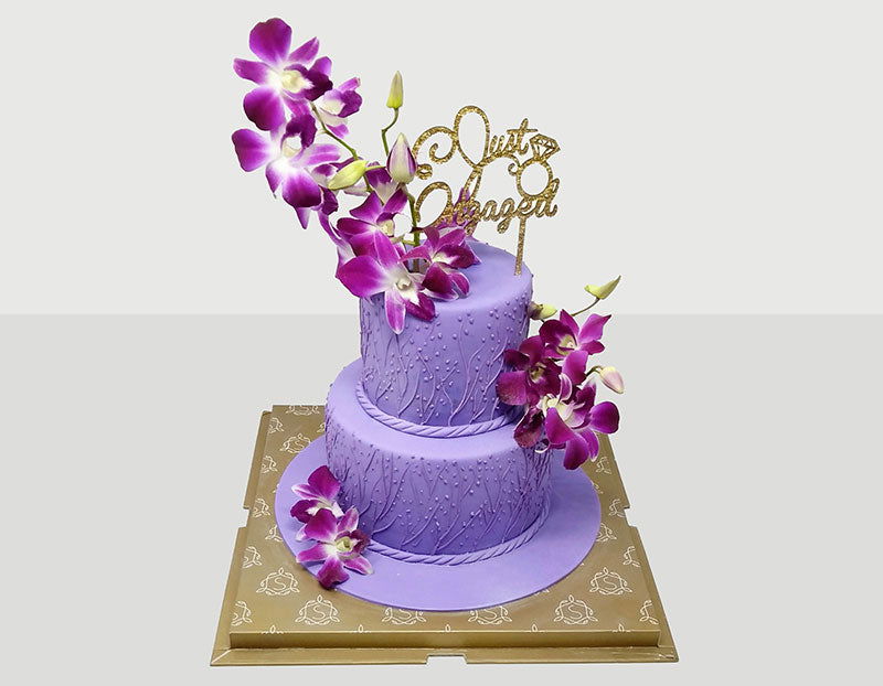 Purple Flower Cake - Smoor