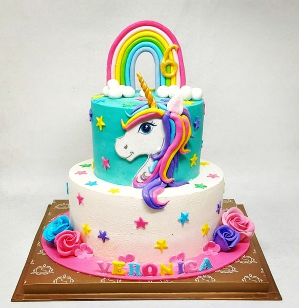Unicorn Photo Birthday Cake CB-NC288 – Cake Boutique