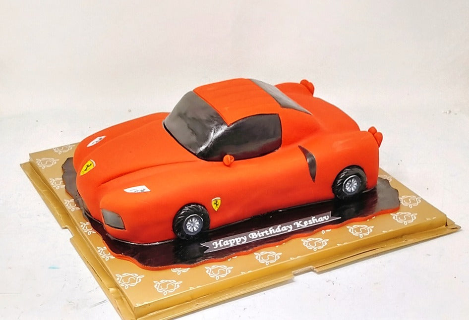 Red Ferrari  Cake