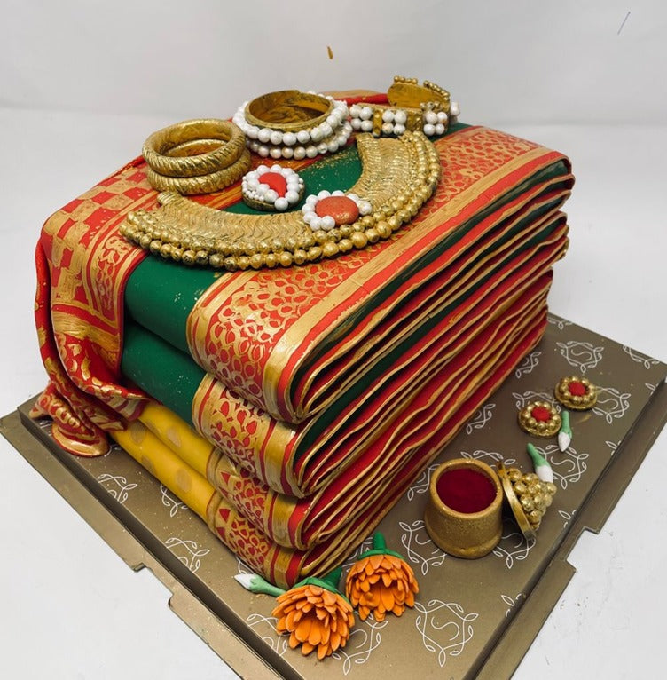 Traditional Saree Cake