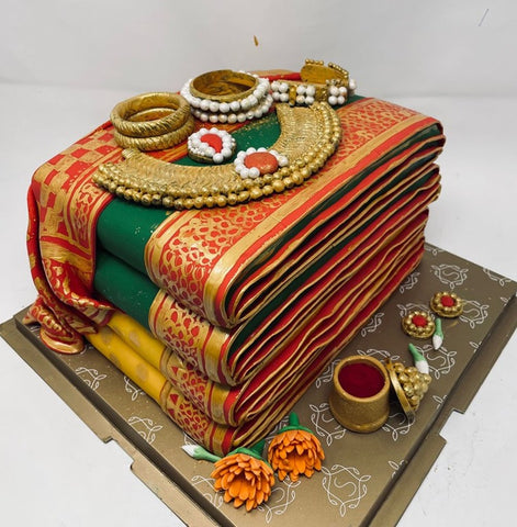 Traditional Saree Cake