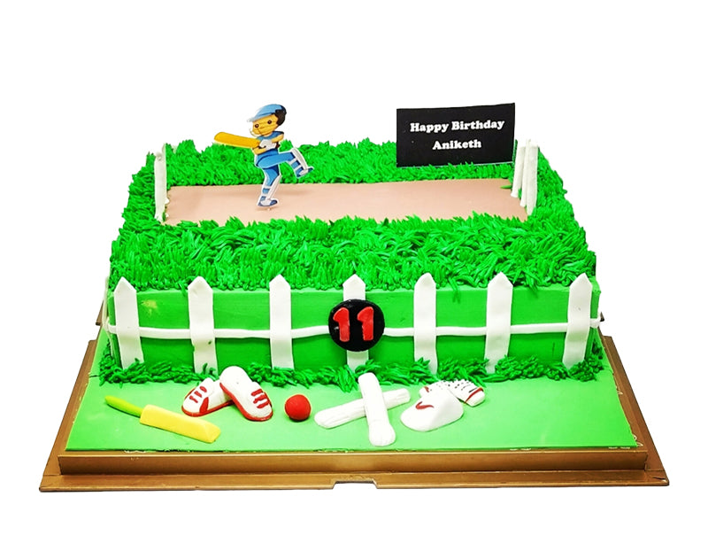 Cricket Batsman Cake