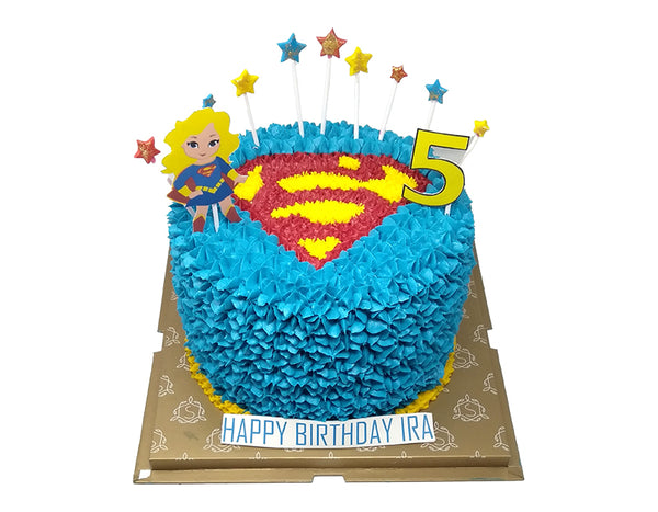 Buy Superhero Girl Birthday Cake Topper/ Supergirl Birthday Cake Topper  EDITABLE Printable Online in India - Etsy