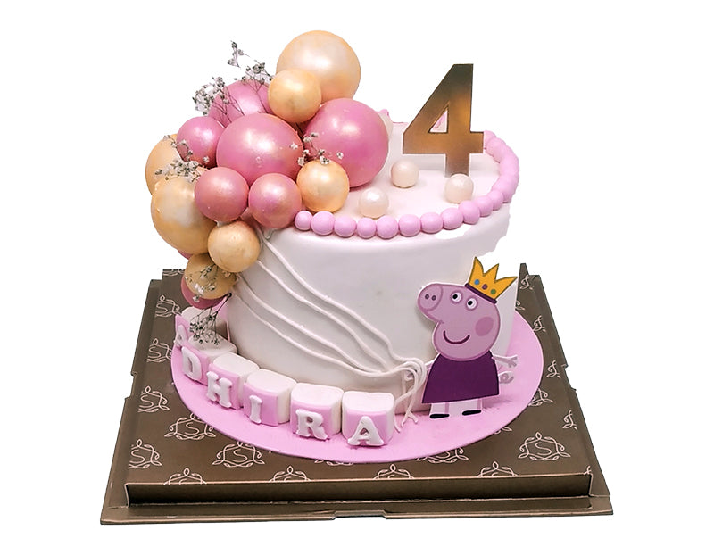 Peppa Balloon cake