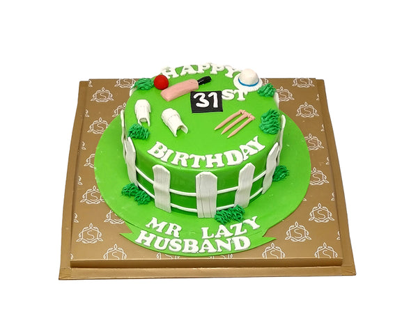 Cricket themed cake and cupcakes - Decorated Cake by - CakesDecor