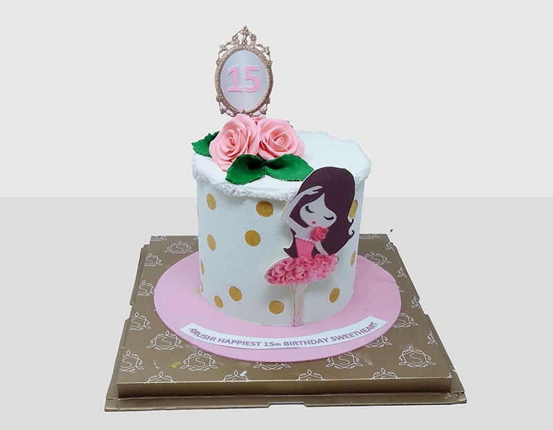Cute girl cake