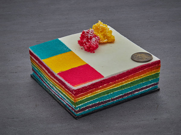 Customised Rainbow Photo Cake - DP Saini Florist