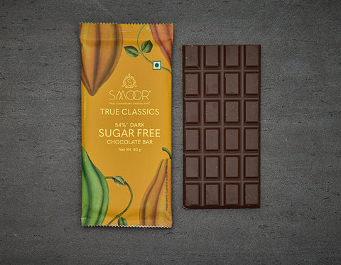 Smoor True Classics 54% Sugarfree Chocolate 80g