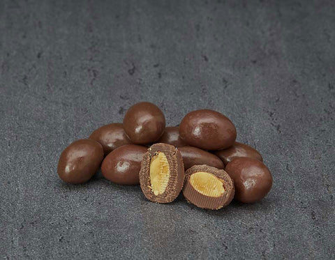 Choco-coated almond nuts